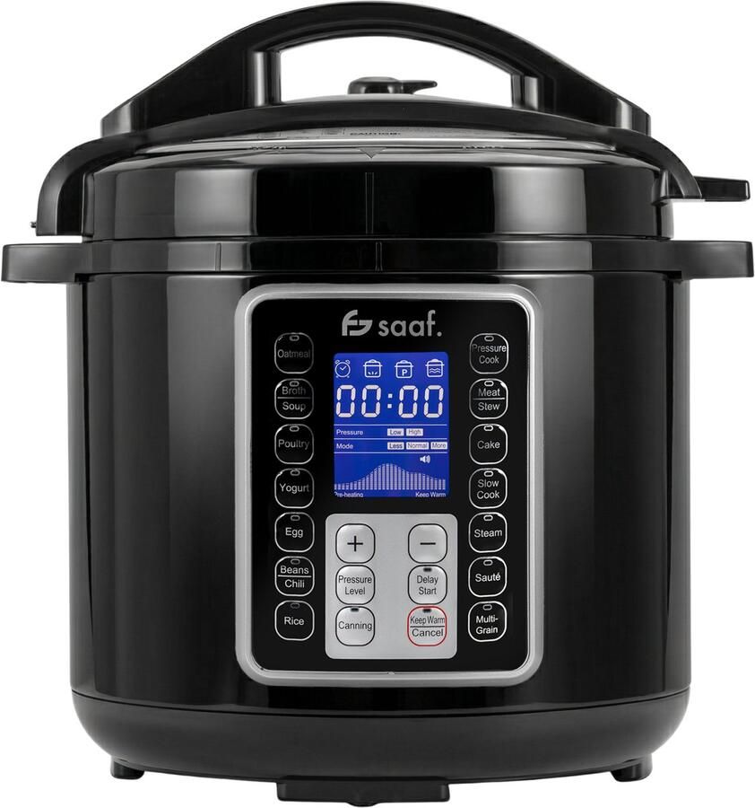 Saaf Multicooker – 11-Delige Set – 6L – 24 Automatische Programma's – Slowcooker – Rijstkoker – Stomer – Snelkookpan – Pressure Cooker – 1000W – RVS – van