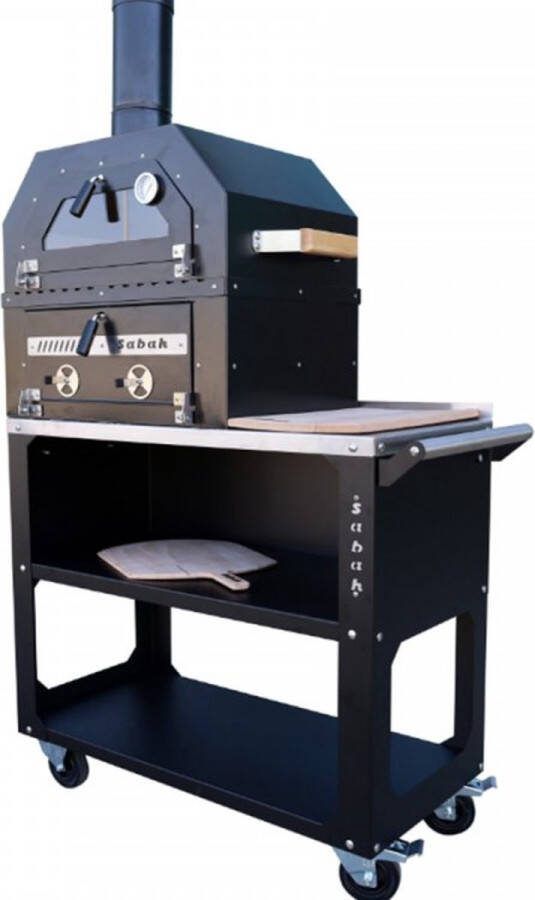 Sabah BBQ02 – MULTICOOK PIZZA-OVEN EN BBQ (kastmodel)