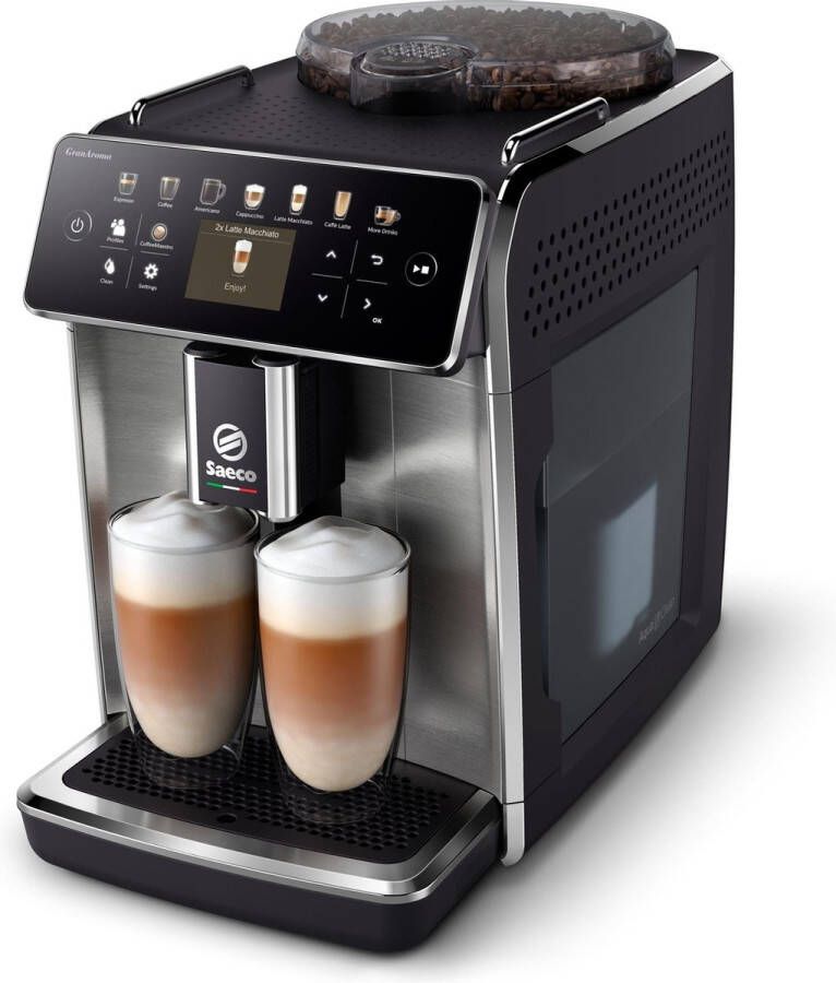 Saeco GranAroma SM6585 00 Volautomatisch espressoapparaat koffiezetapparaat Koffie 16 koffiespecialiteiten
