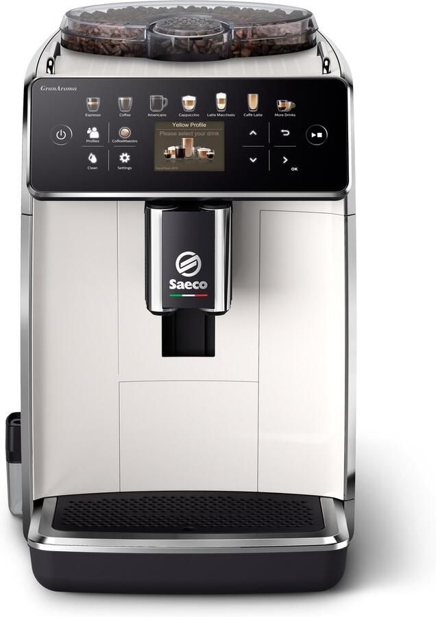 Saeco Philips GranAroma SM6585 00 Espressomachine 16 Soorten Warme Drankjes Zilver RVS + AquaClean Filter - Foto 2