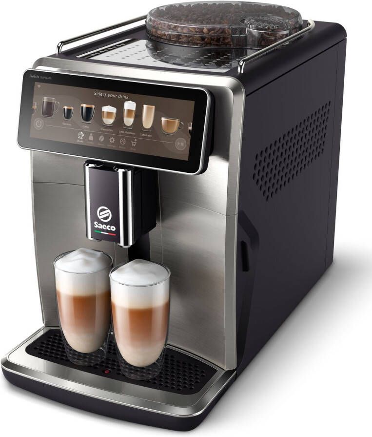 Saeco Xelsis Suprema volautomatische espressomachine 22 koffiespecialiteiten 8 profielen rvs (SM8885 00)