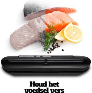 Saenq Vacuüm sealer Automatisch Laag geluidsniveau Eten bewaren Vacumeermachine Sterke zuigkracht Vacuum sealer -Zwart