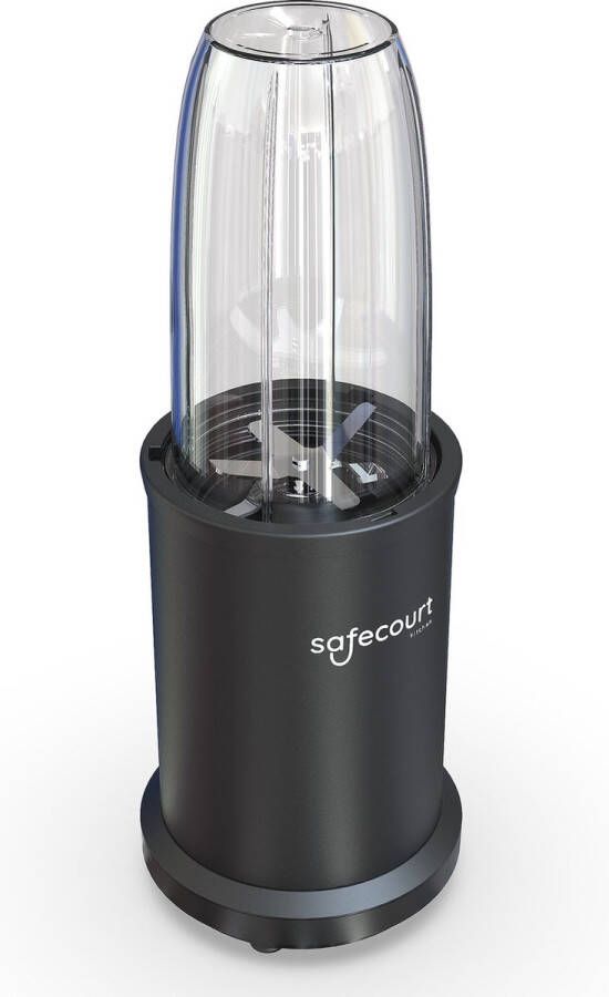 Safecourt Kitchen Power Blender 1000 watt blender to go smoothie blender Incl. receptenboek Zwart