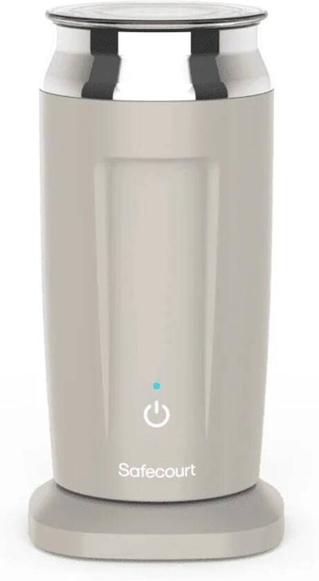 Safecourt Kitchen Elektrische Melkopschuimer PFAS & Teflonvrij 4-in-1 Antikleeflaag Eenvoudige reiniging Beige