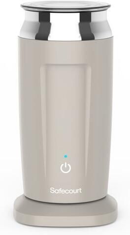 Safecourt Kitchen Elektrische Melkopschuimer PFAS & Teflonvrij 4-in-1 Antikleeflaag Eenvoudige reiniging Beige