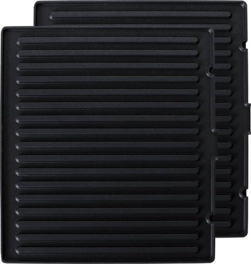Safecourt Kitchen Uitneembare grill platen Vaatwasserbestendig Set van 2 stuks CG100 & CG300