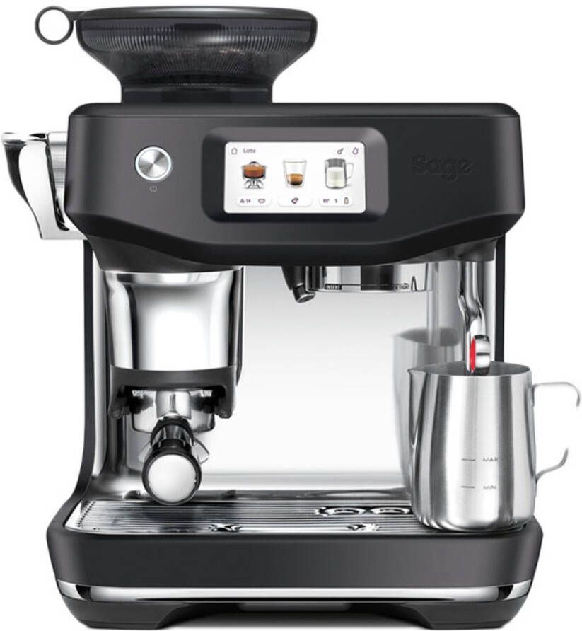 Sage The Barista Touch Impress SES881BTR Volautomatische espressomachine Zwart Zilver