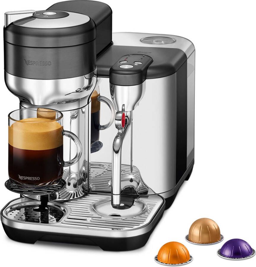 Sage Nespresso Vertuo Creatista Koffiecupmachine Black Stainless Steel