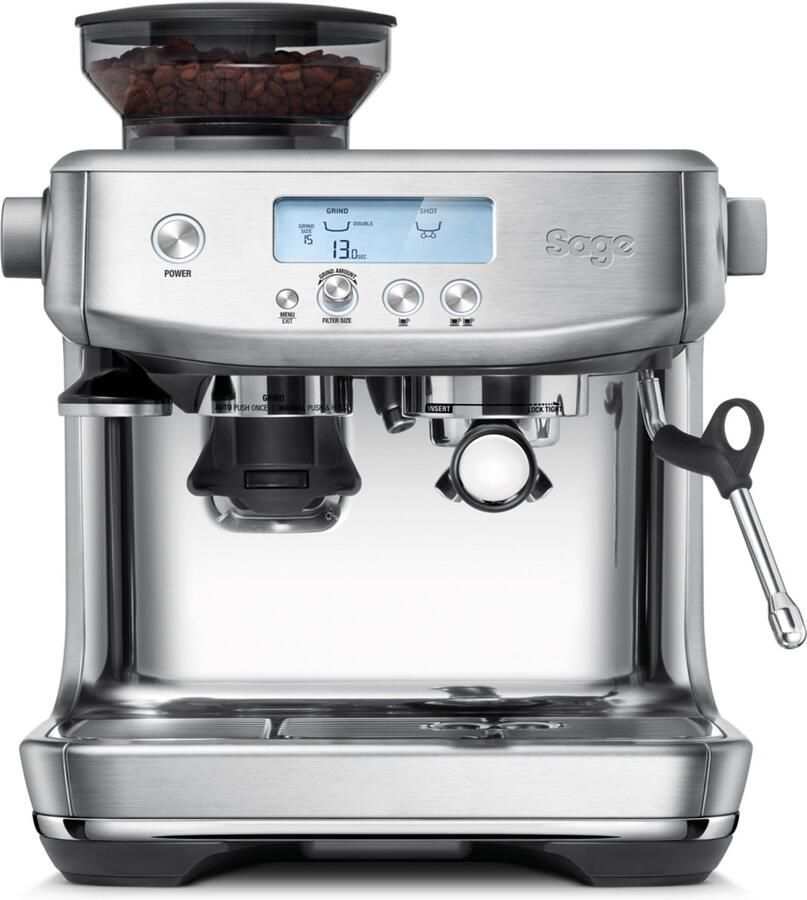 Sage SES878BSS the Barista Pro Brushed Stainless Steel Pistonmachine Thermojet Espressomachine