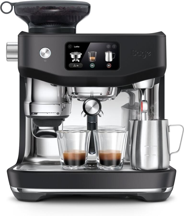 Sage SES985BTR the Oracle Jet Black Truffle Pistonmachine Touchscreen Cold brew Espressomachine