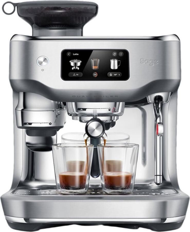 Sage SES995BSS the Oracle Dual Boiler RVS Pistonmachine Touchscreen Dual Boiler Automatische tamper Automatische melkopschuimer Automatische maalstand Espressomachine - Foto 2