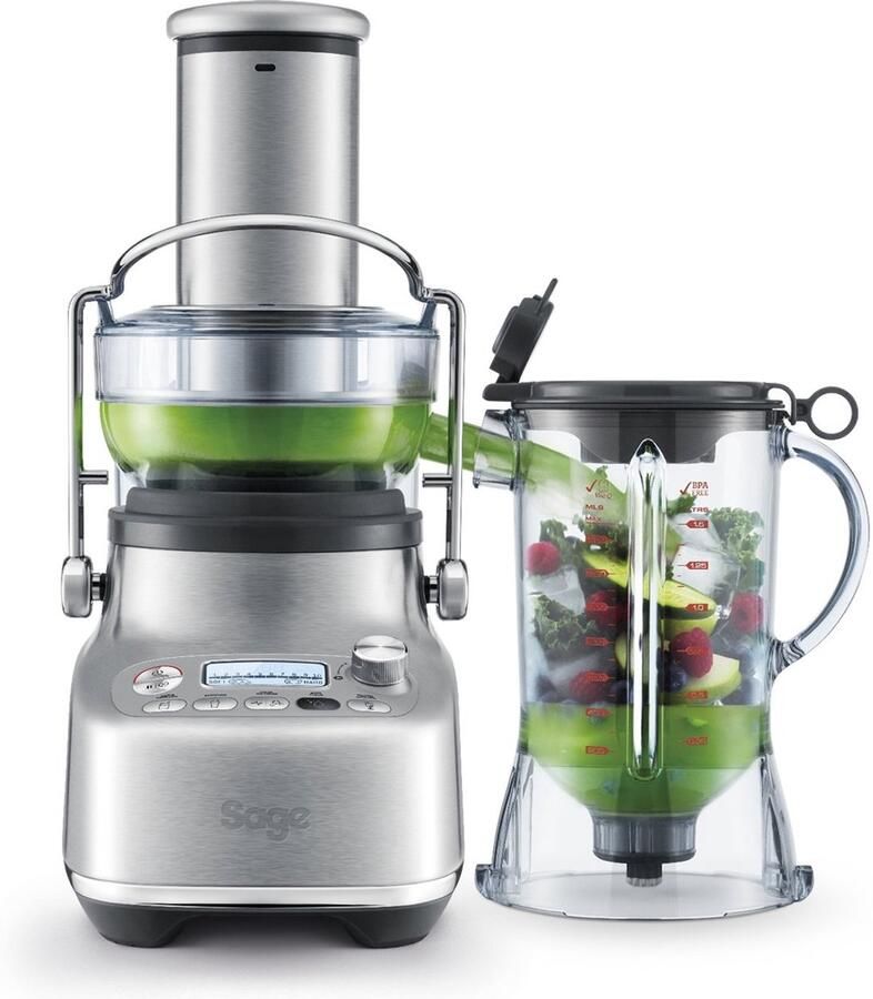 Sage SJB815 the 3x Bluicer Pro Brushed Stainless Steel Blender Juicer &