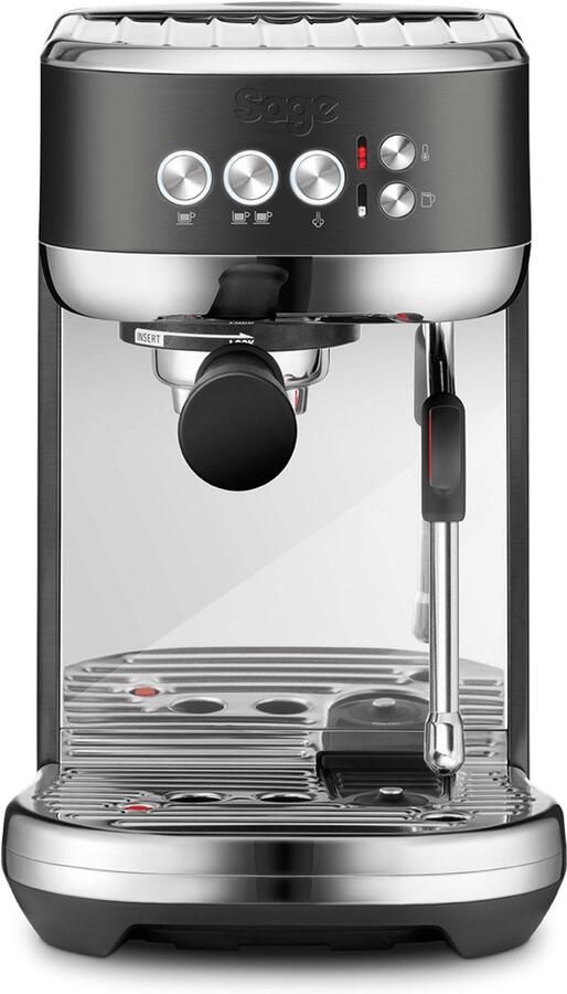 Sage SES500BST the Bambino Plus Black Stainless Steel Pistonmachine