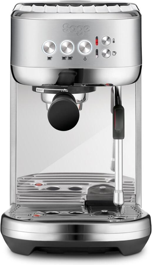 Sage SES500BSS the Bambino Plus Brushed Stainless Steel Pistonmachine 3 seconden opwarmtijd Espressomachine