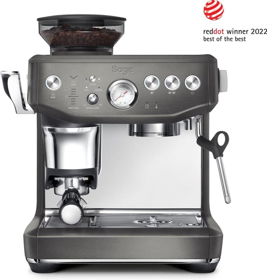 Sage SES876BST the Barista Express Impress Black Stainless Steel Pistonmachine