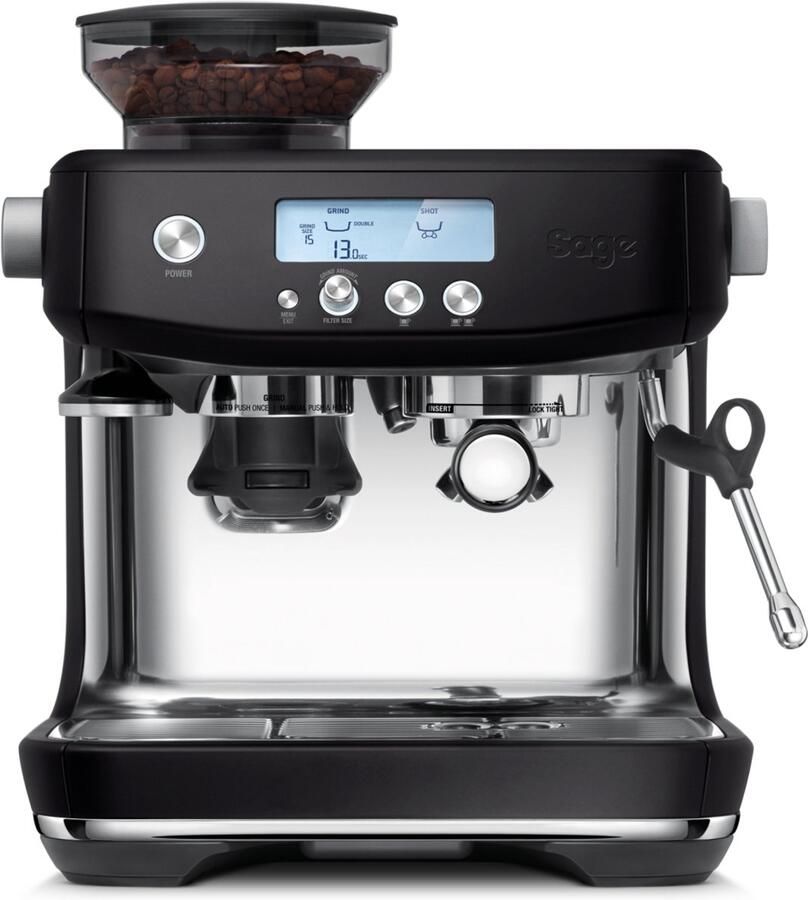 Sage SES878BTR the Barista Pro Black Truffle Pistonmachine Thermojet