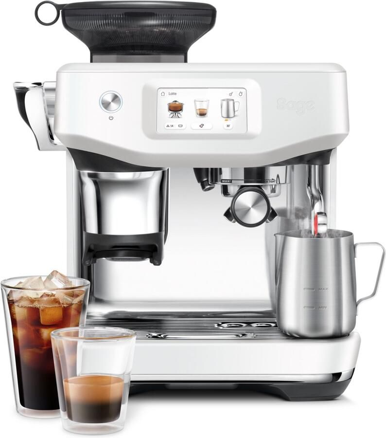 Sage the Barista Touch Impress Sea Salt SES882SST Pistonmachine Cold Brew Touchscreen