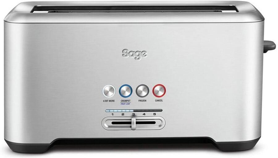 Sage the Bit More 4 Slice Brushed Stainless Steel Broodrooster