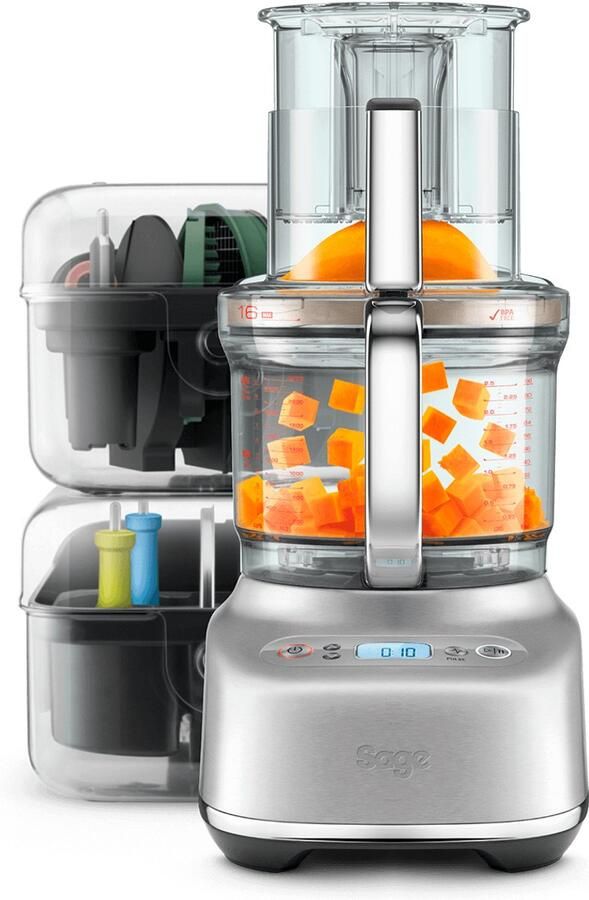 Sage the Paradice™ 16 Brushed Stainless Steel- Keukenmachine Geïntegreerde Opbergbox Paradice™ Kit