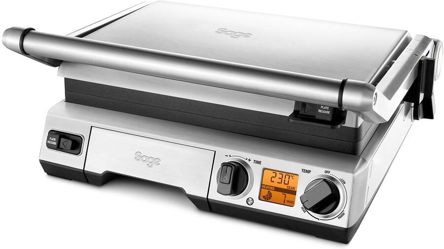 Sage the Smart Grill Brushed Stainless Steel Contactgrill