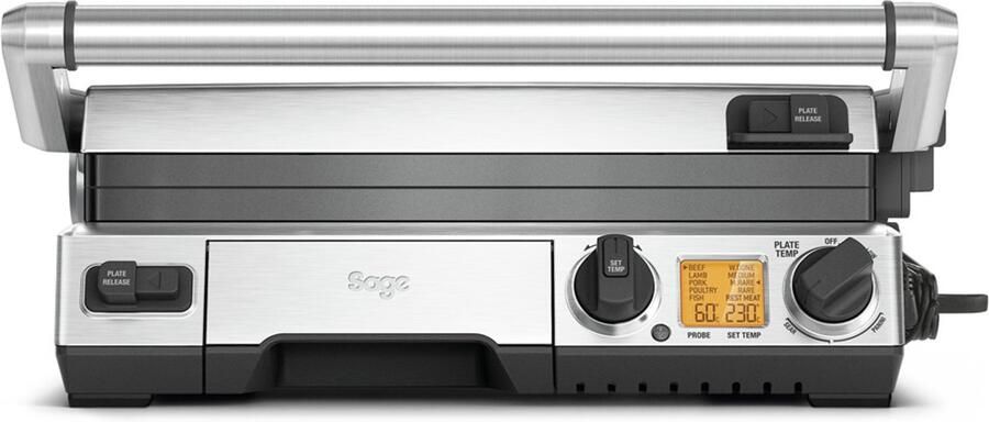 Sage the Smart Grill Pro Brushed Stainless Steel Contactgrill