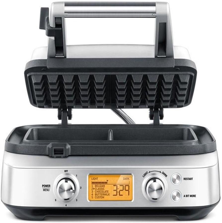 Sage the Smart Waffle Brushed Stainless Steel Wafelijzer
