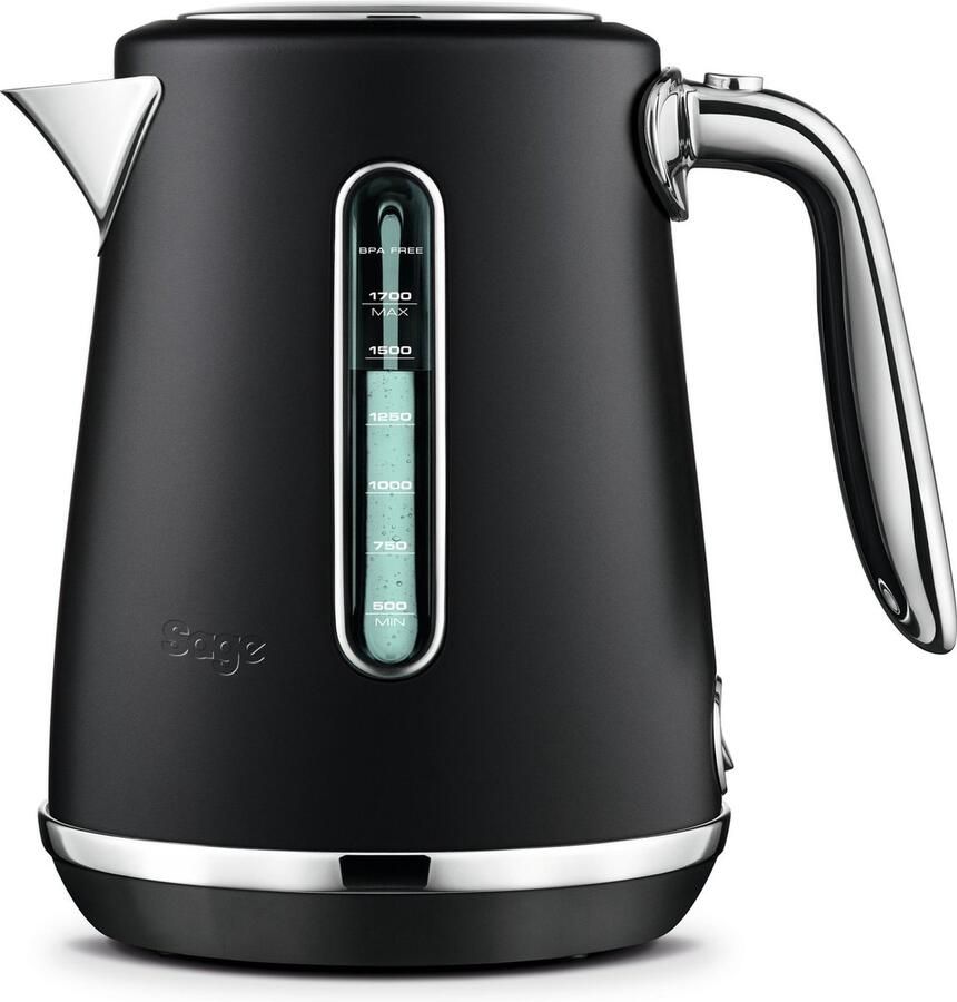 Sage The soft top luxe black truffle Waterkoker Zwart