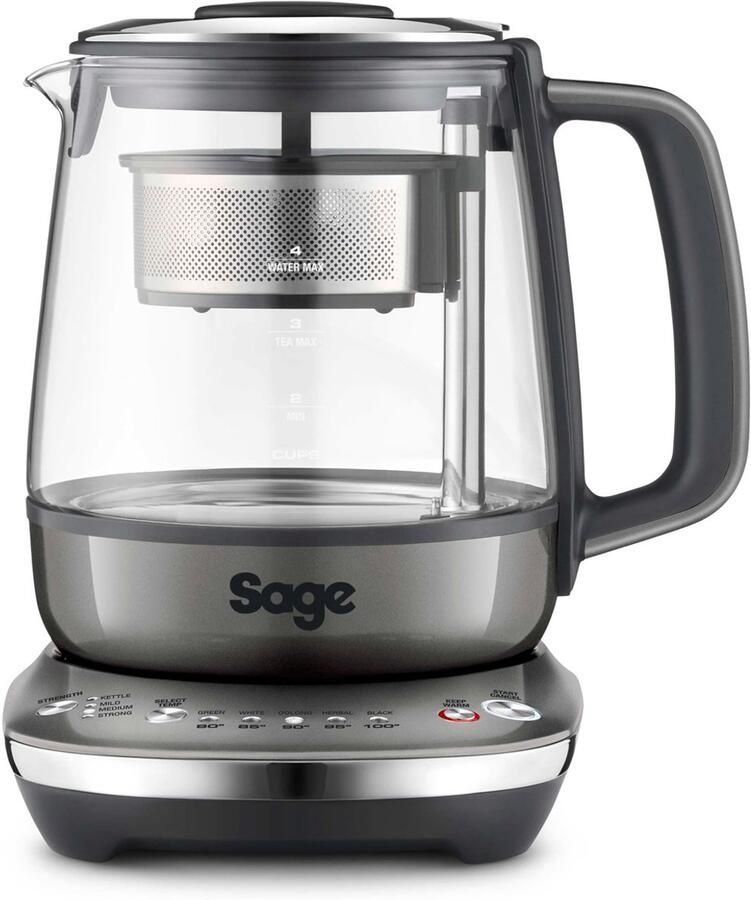 Sage the Tea Maker Compact anthrazit Smoked Hickory Grey Waterkoker