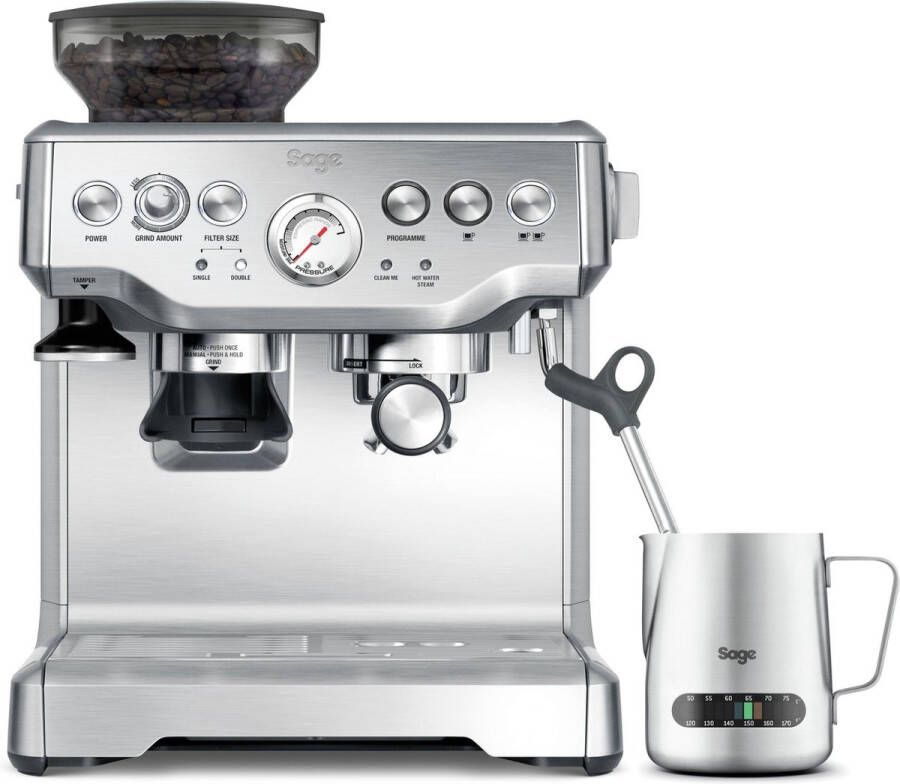 Sage the Barista Express™ Brushed Stainless Steel Pistonmachine RVS - Foto 2