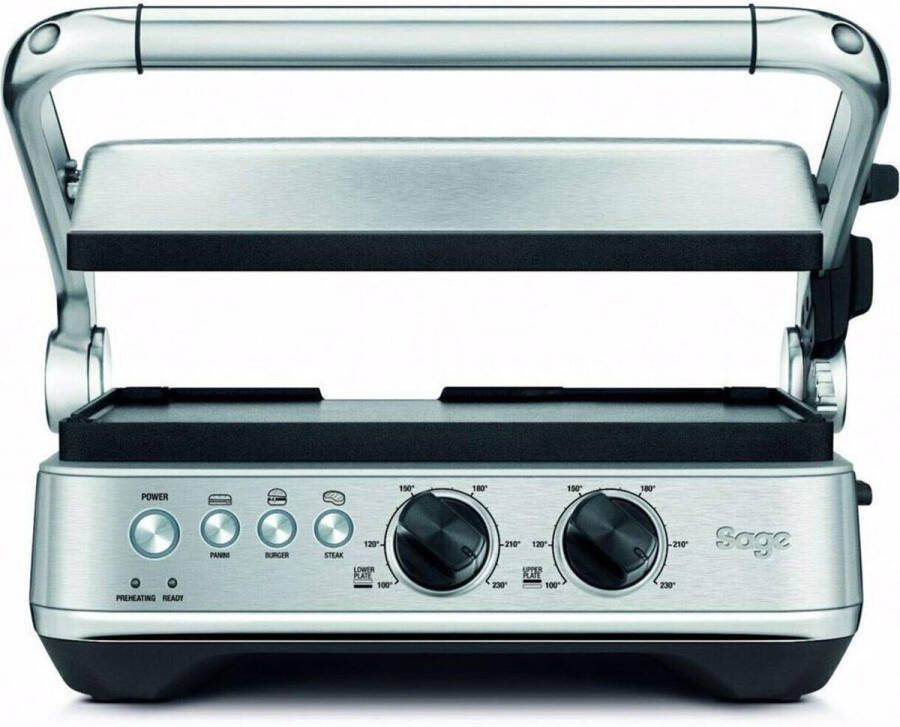 Sage the BBQ & Press™ Grill Brushed Stainless Steel Contactgrill