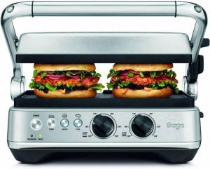 Sage THE BBQ & PRESS GRILL Contact grill Zwart
