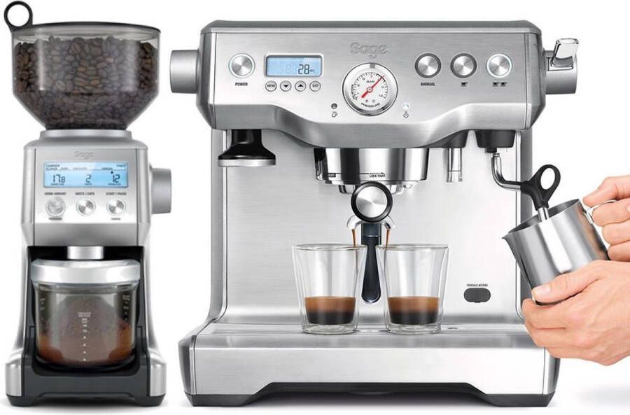 Sage the Dynamic Duo™ Pistonmachine en Grinder