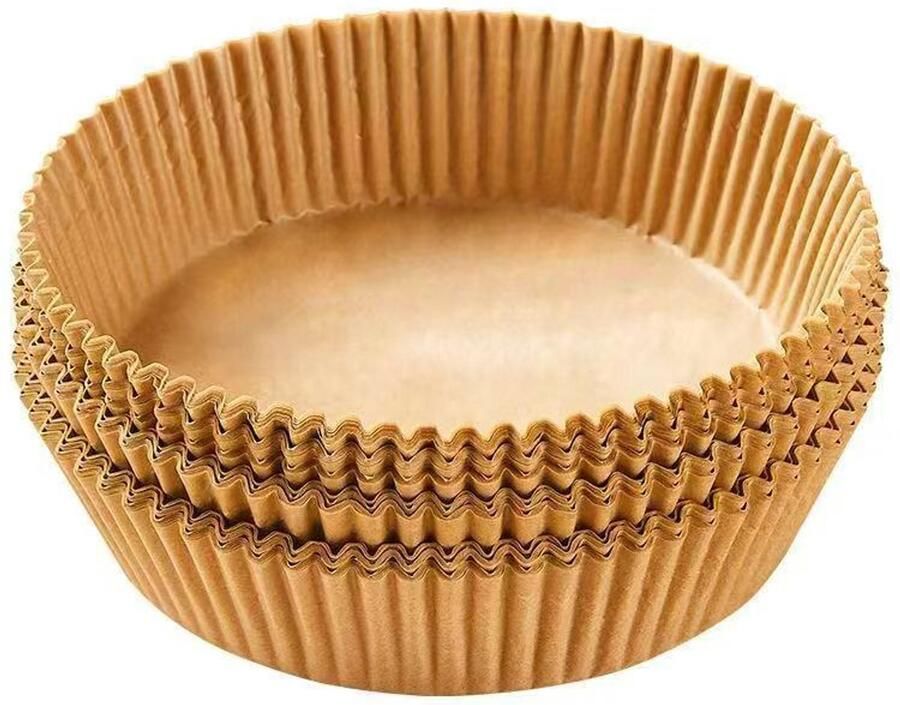 Saikefy airfryer bakpapier 100 stuks 16CM bodemdiameter Wegwerpbakjes Rond