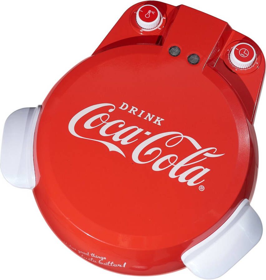 Salco Coca Cola pizzamaker pizzaoven Instelbare thermostaat tot 400°C timer voor Ø 30cm diepvries of verse pizza 1200 Watt