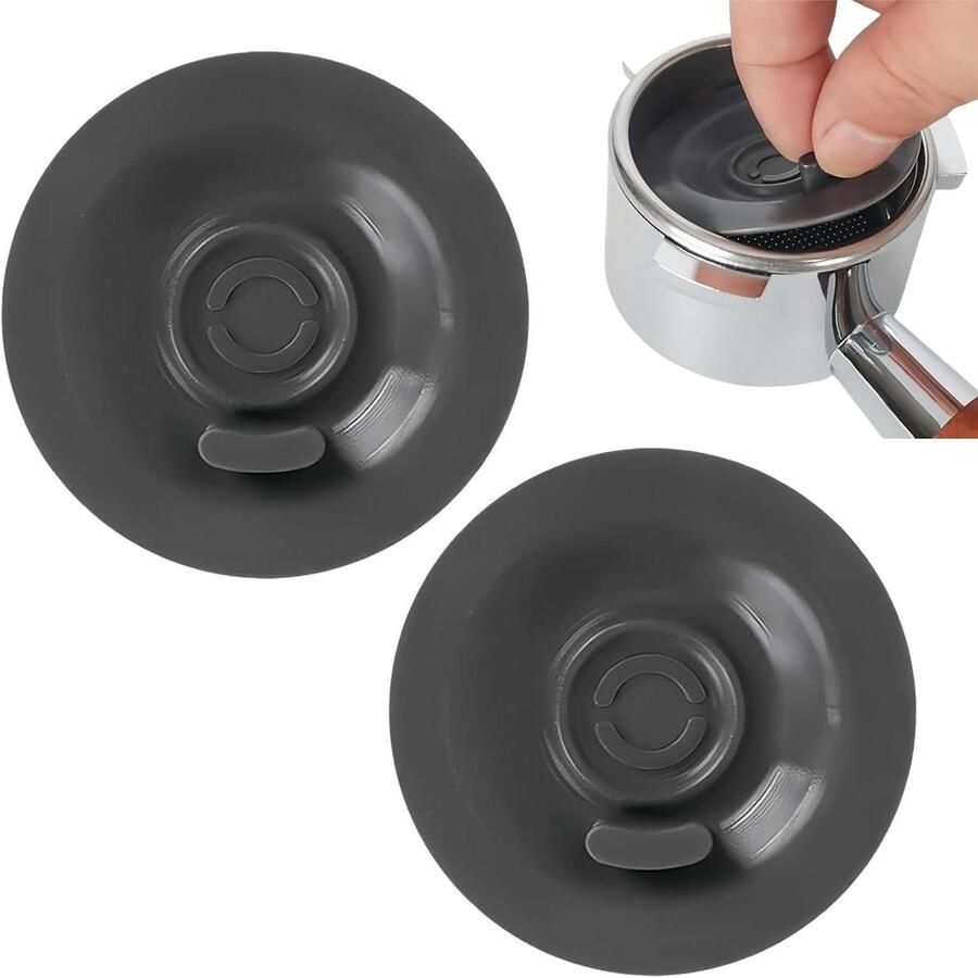 Salie Allecto Premium 2 stuks universele reinigingstabletten 54 mm voor koffiemachines met handvat reinigingspad