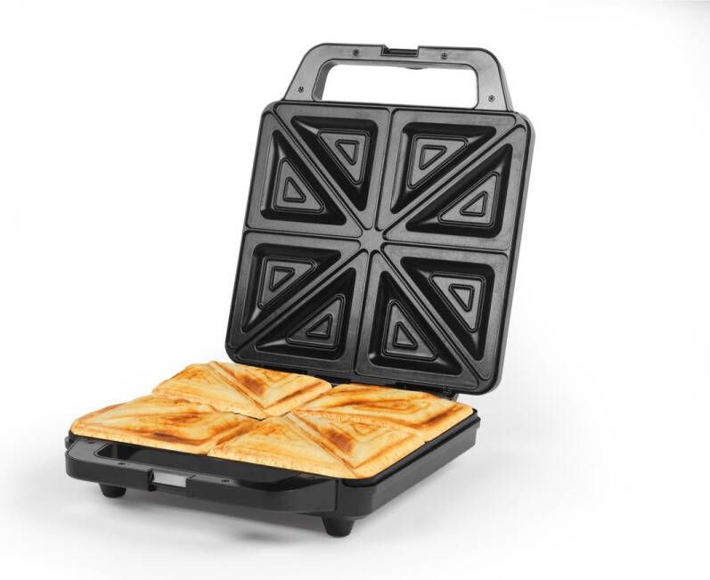 Salter 4-snijwerk elektrische tosti-ijzer diepe vulling pfas-vrij antiaanbakplaten