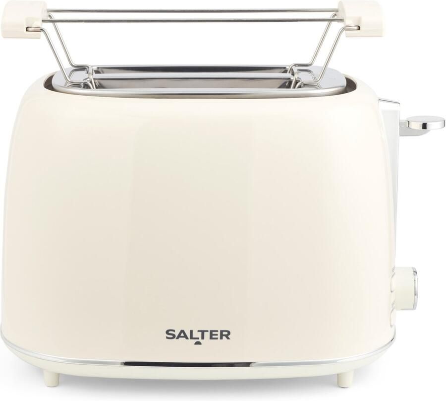 Salter 2-Slice Retro Broodrooster 7 Bruiningsniveaus Opwarmschaal