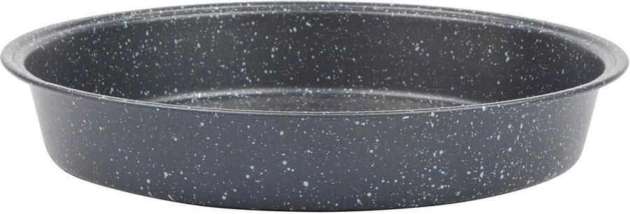Salter Megastone Cake Tin 9-Inch Ronde Anti-aanbak Bakplaat 24cm Oven Pan Vaste Basis Koolstofstaal PFOA-vrije coating Gemakkelijk Schoon Te Maken Lichtgewicht Ovenveilig Tot 220°C