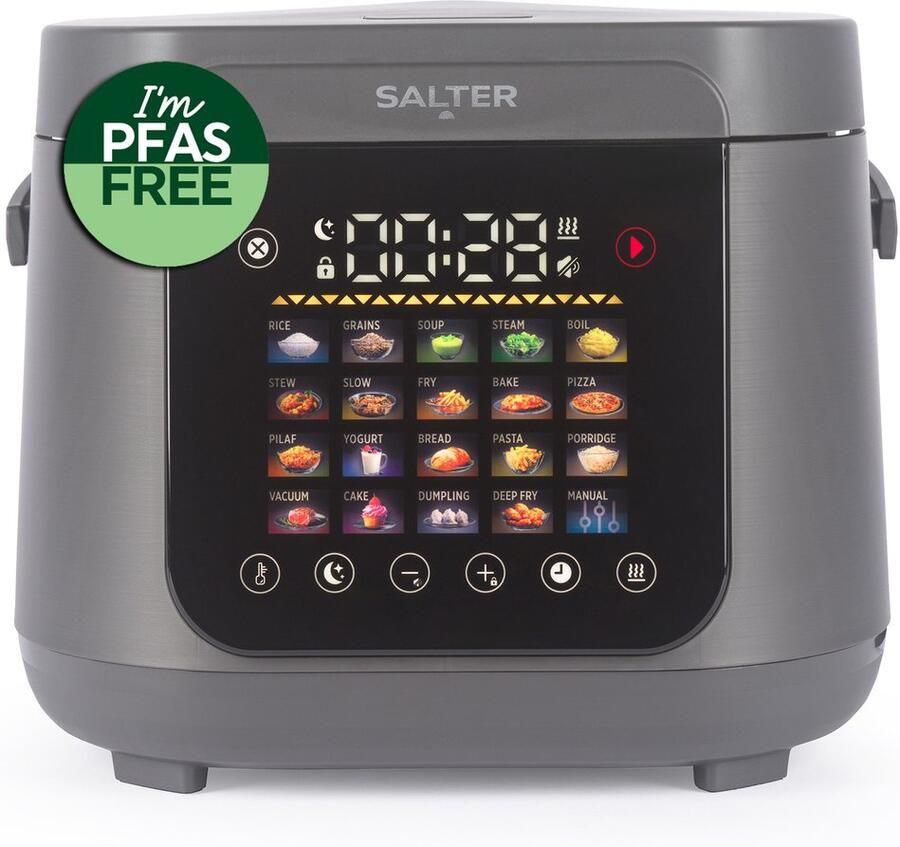 Salter Multicooker 5 Liter 20 Voorinstellingen Warmhoudfunctie