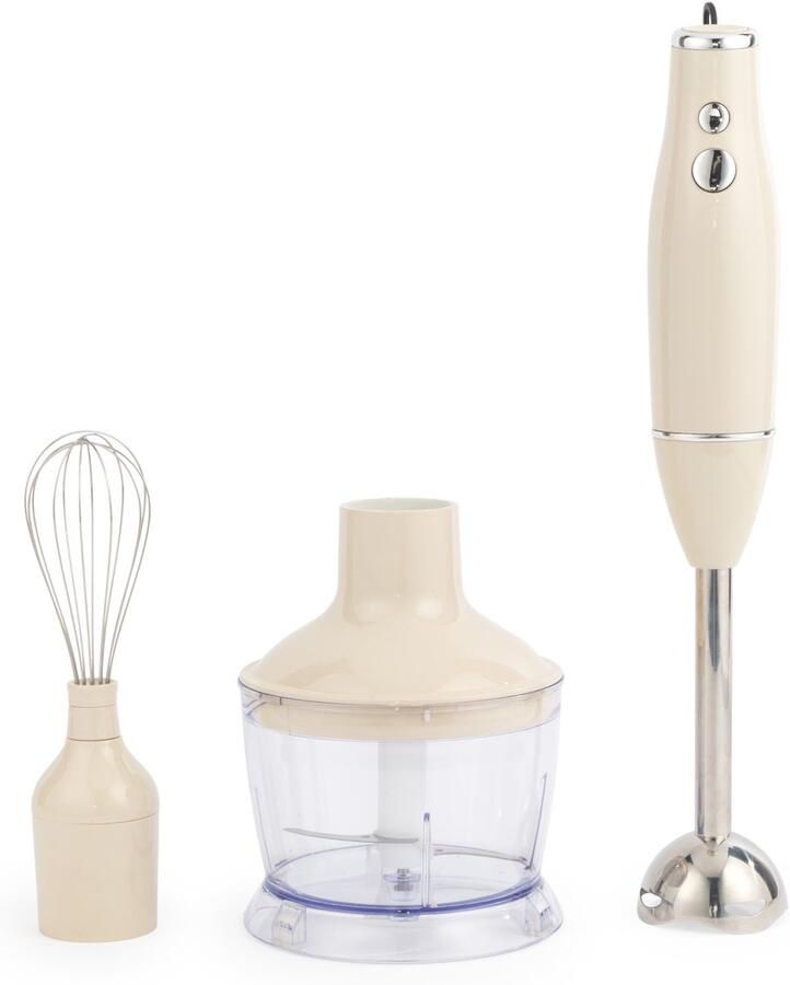 Salter Retro 3-in-1 Blender Set – 600W 2 Snelheden Crème