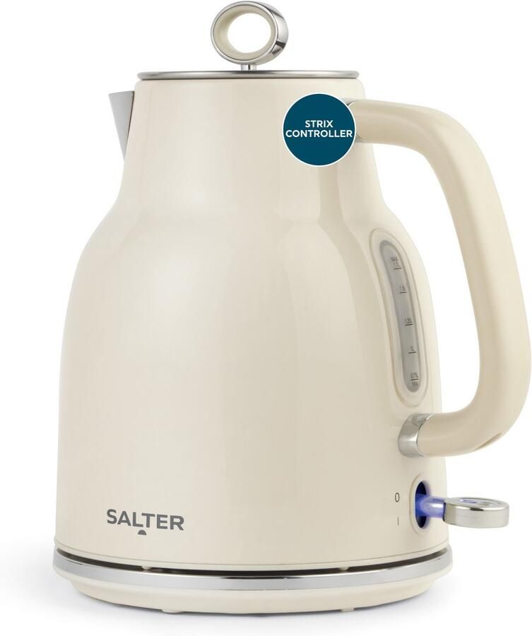 Salter Retro Crème Waterkoker 1 7 L 360° Basis Snel Koken