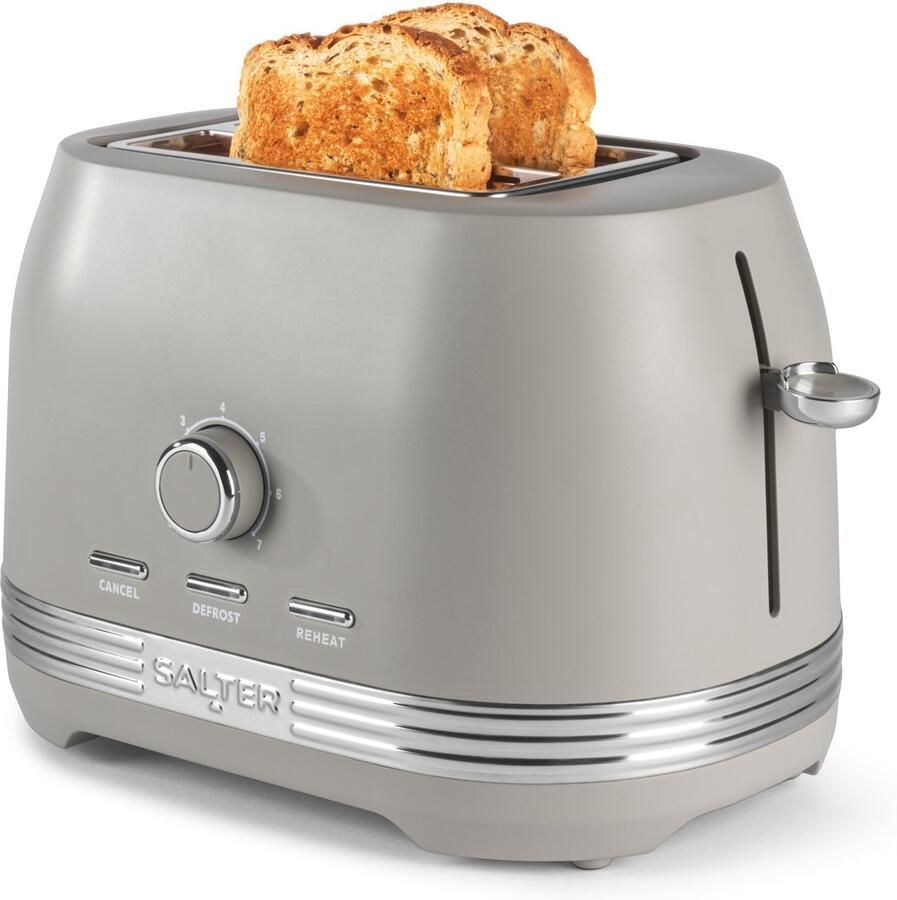 Salter Rise Broodrooster 800W 7 Bruiningsniveaus Brede Sleuven