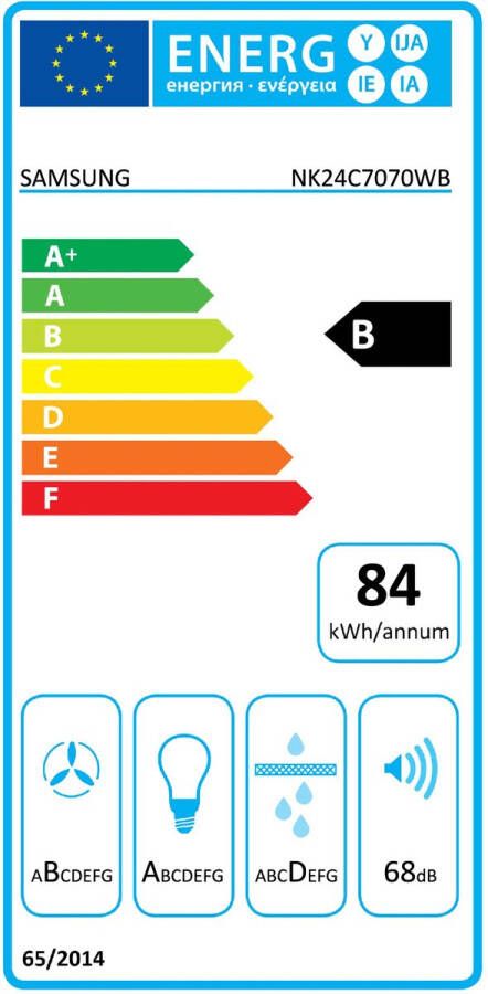Samsung NK24C7070WB Muurmontage Zwart 585 m³ uur B