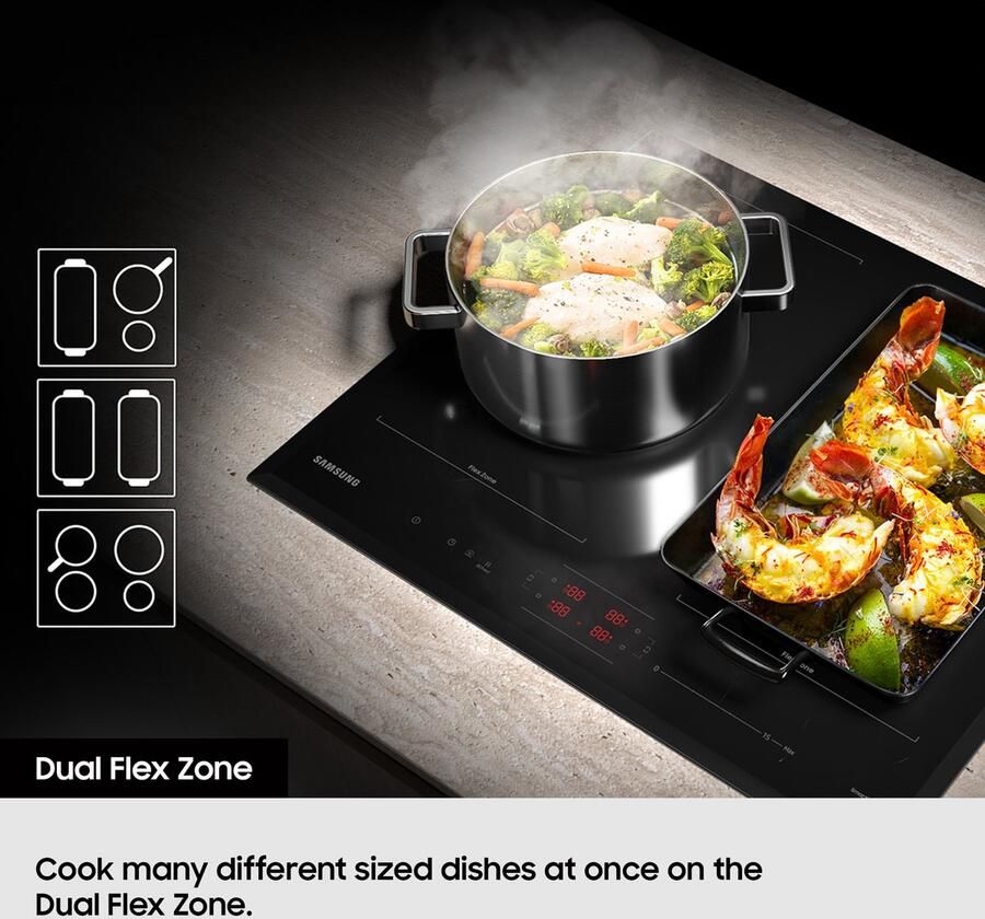 Samsung Inductiekookplaat NZ64B5066KK 56 cm 7400 W
