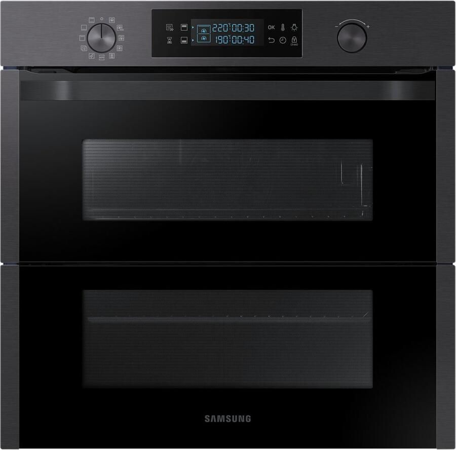 Samsung NV75N5671RM Inbouwoven Elektrisch Zwart Roestvrijstaal 75 l Grill Kinderslot Verlichting binnen Snelle hitte Pyrolytisch reiniging Draaiknop Touch