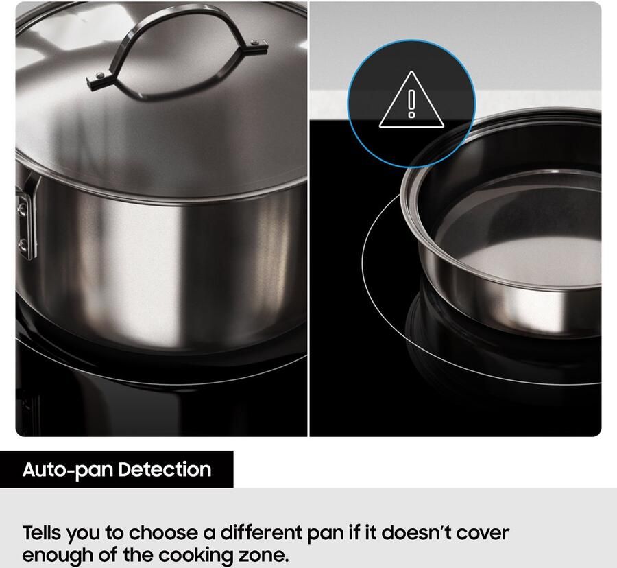 Samsung NZ64B4016FK U1 Inbouw inductiekookplaat Extended Flex Zone Plus Wi-Fi connectivity