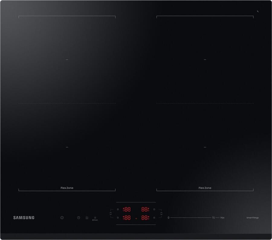 Samsung NZ64B5066GK Zwart Ingebouwd 60 cm Inductiekookplaat zones 4 zone(s)