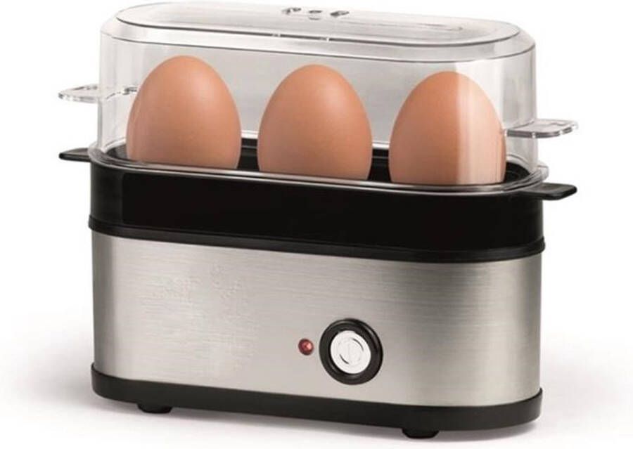 Sandra's Keukenmini's Eierkoker Voor 3 Eieren Zilver