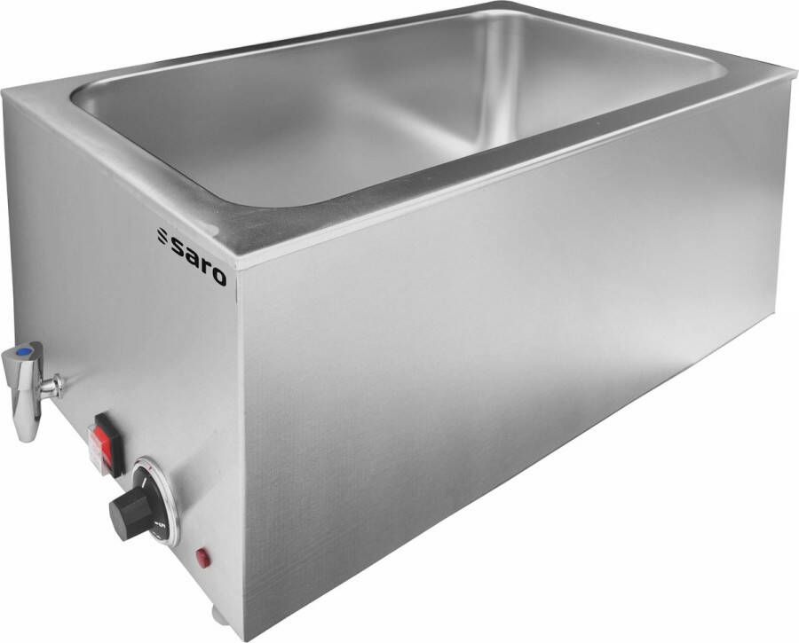 Saro Bain Marie WT 150 – RVS – Met aftapkraan – Voor 1 1 2x 1 2 of 3x 1 3 GN – Thermostaat – Professioneel – Bestel direct!