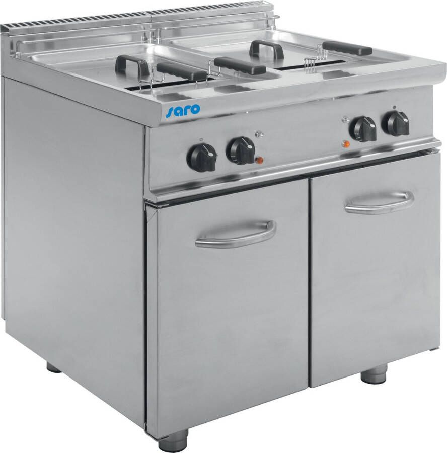 Saro E7 FRE2V17 Dubbel 34 l Vrijstaand 33000 W Frituurpan Roestvrijstaal